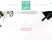 Tablet Screenshot of designstudentsavvy.com